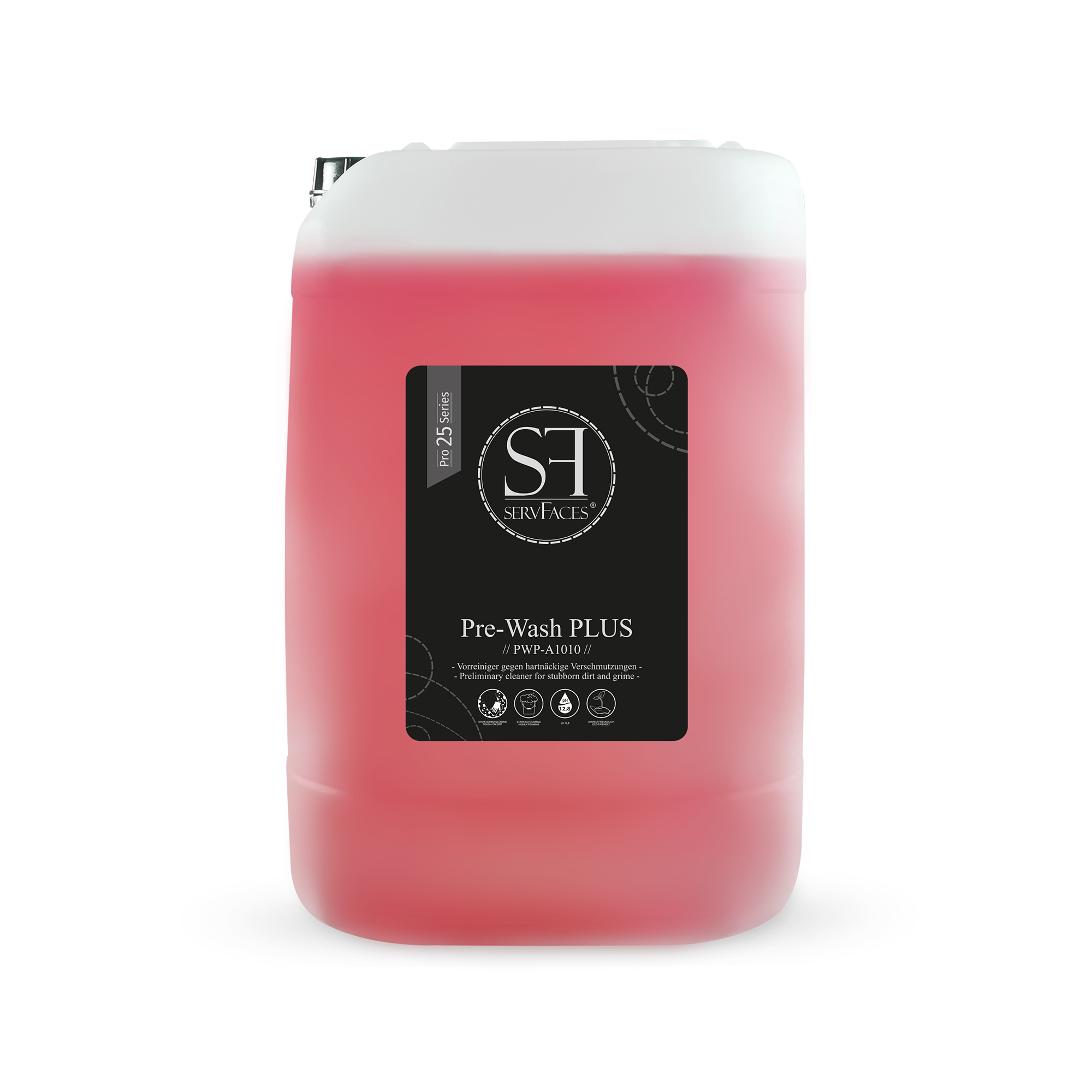 servFaces Pre-Wash PLUS - для бережной очистки поверхностей от стойких и обычных загрязнений